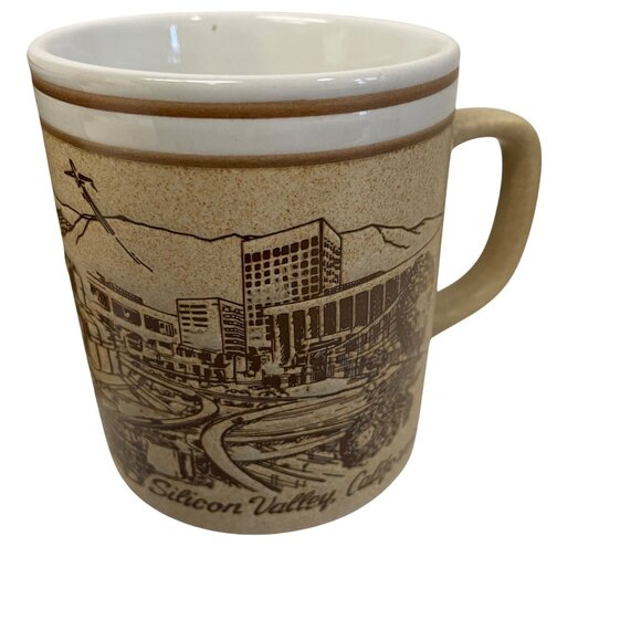 Vintage Smith Mug Set Western Silicon Valley Made In Japan 1985 Ceramic Rustic - Picture 6 of 6